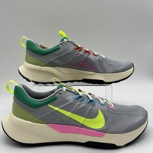 Mens Size 13 Nike Juniper Trail 2 NN Grey Volt Pink Sneakers DM0822 004 NEW